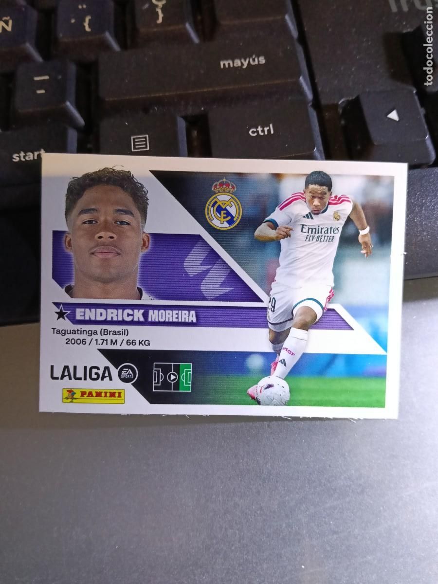 Collectable Antique Stickers: CROMO ENDRICK 18 BIS COLOCA REAL MADRID LIGA 2026 2027 26 27 ESTE PANINI NUNCA PEGADO