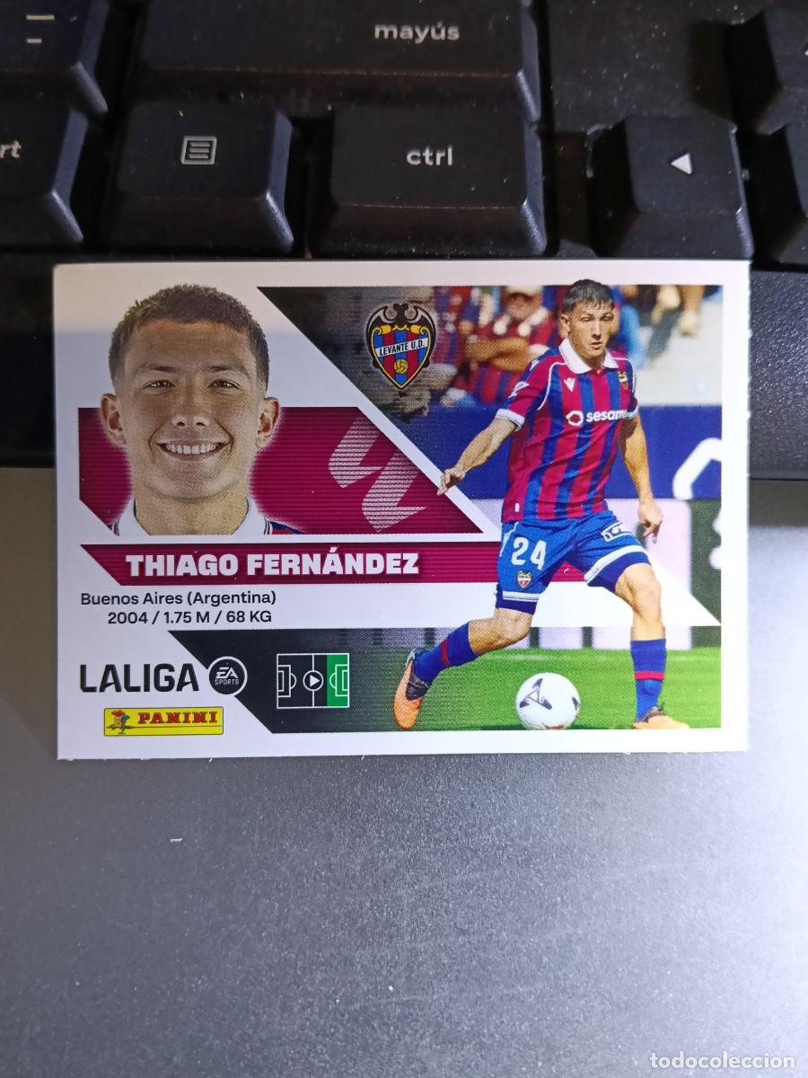 Collectionnisme Cartes &agrave; collectionner anciennes: CROMO THIAGO FERNANDEZ 16 BIS COLOCA LEVANTE LIGA 2026 2027 26 27 ESTE PANINI NUNCA PEGADO