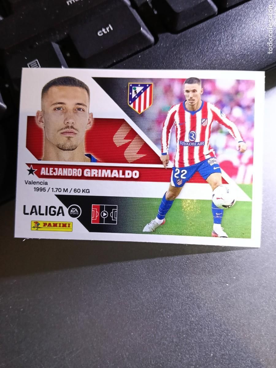 Coleccionismo cromos antiguos: CROMO GRIMALDO 10 BIS COLOCA ATLETICO DE MADRID LIGA 2026 2027 26 27 ESTE PANINI NUNCA PEGADO