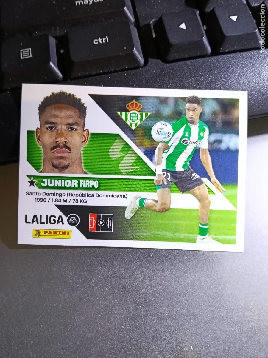 Coleccionismo cromos antiguos: CROMO JUNIOR 9 BIS COLOCA BETIS LIGA 2026 2027 26 27 ESTE PANINI NUNCA PEGADO
