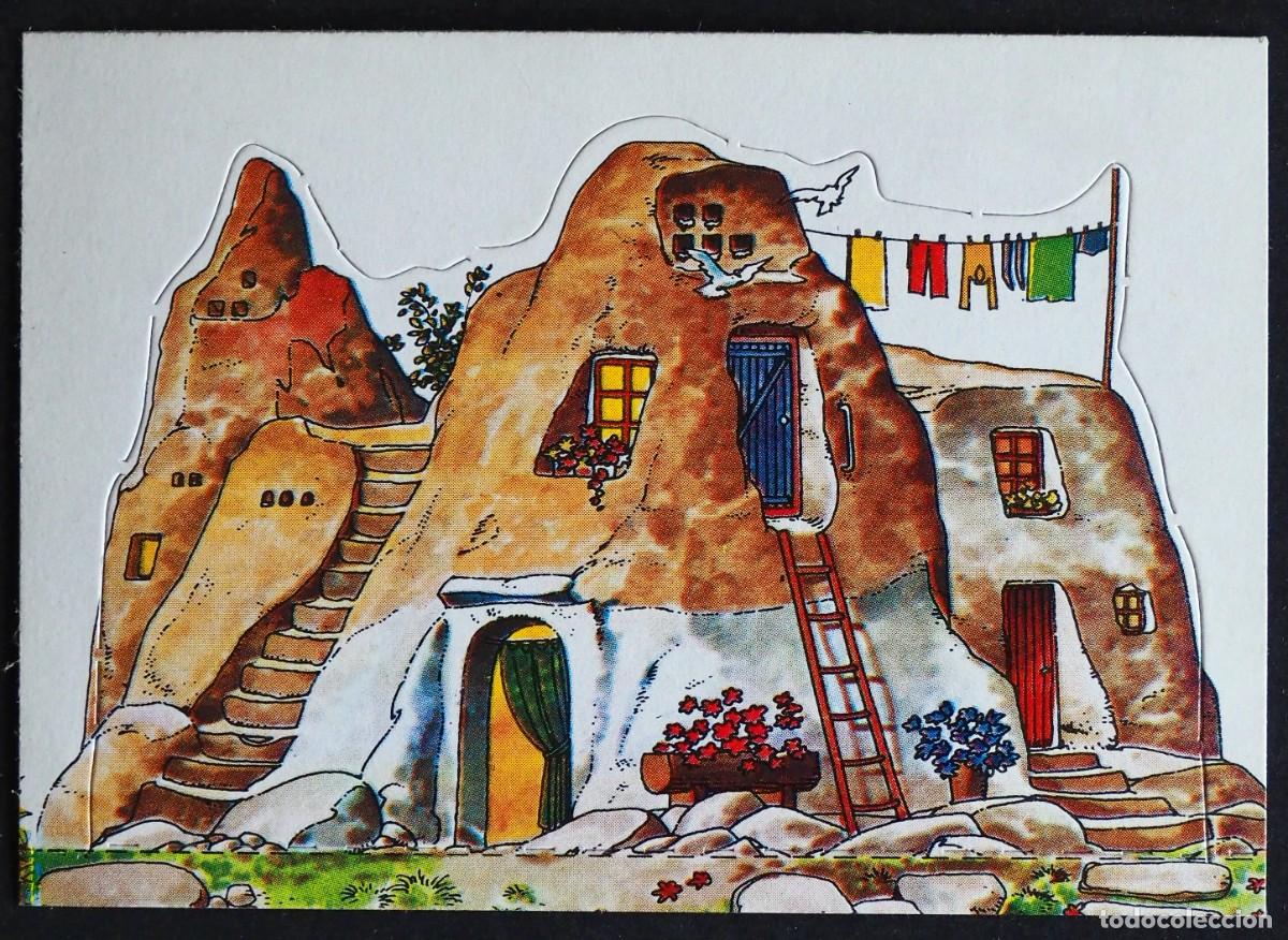 Coleccionismo cromos antiguos: CROMO: MI CASITAS Y SU HABITANTES. N&ordm; 46. EDICIONES ESTE. CASA-CUEVA (TURQU&Iacute;A)