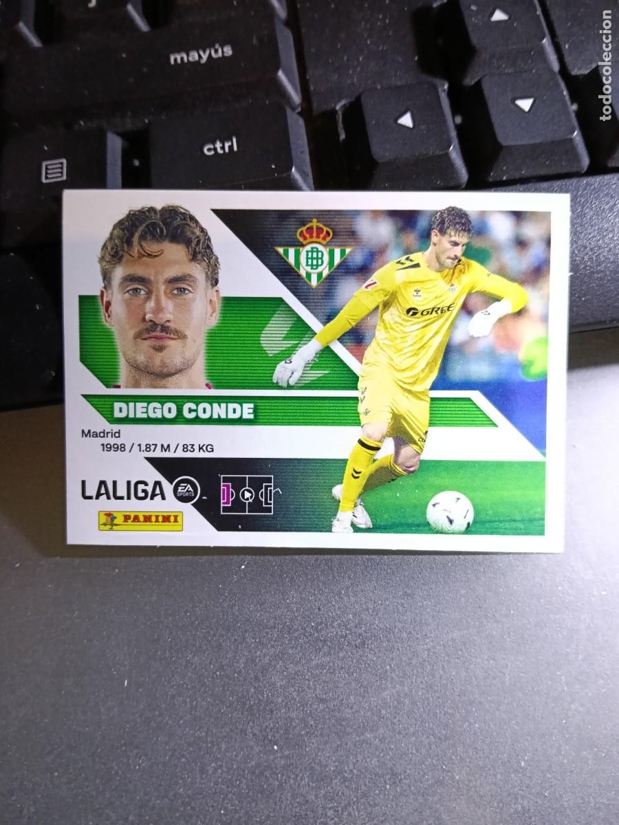Coleccionismo cromos antiguos: CROMO DIEGO CONDE 4 BIS COLOCA BETIS LIGA 2026 2027 26 27 ESTE PANINI NUNCA PEGADO