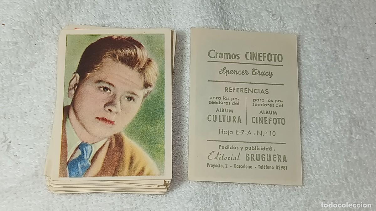Coleccionismo cromos antiguos: ANTIGUO LOTE DE 37 CROMOS ESTRELLAS DE CINE - ALBUM CINEFOTO CULTURA - EDITORIAL BRUGUERA A&Ntilde;OS 40