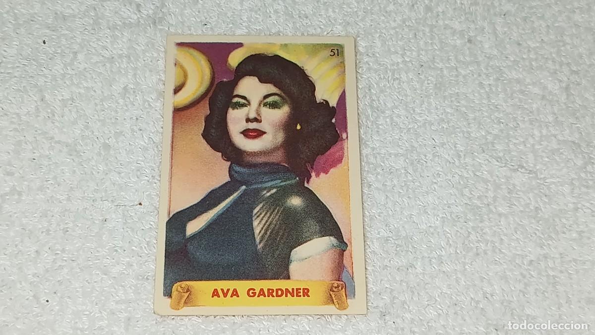 Coleccionismo cromos antiguos: ANTIGUO CROMO N&ordm; 51 AVA GARDNER ULTIMAS FOTOGRAFIAS DE LAS MAS FAMOSAS ESTRELLAS BRUGUERA A&Ntilde;OS 40