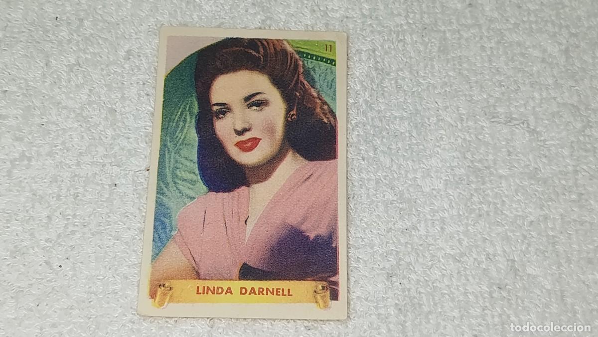 Coleccionismo cromos antiguos: ANTIGUO CROMO N&ordm; 11 LINDA DARNELL ULTIMAS FOTOGRAFIAS DE LAS MAS FAMOSAS ESTRELLAS BRUGUERA A&Ntilde;OS 40