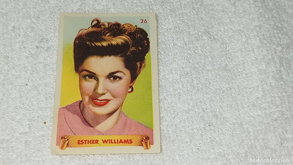 Coleccionismo cromos antiguos: CROMO N&ordm; 26 ESTHER WILLIAMS ULTIMAS FOTOGRAFIAS DE LAS MAS FAMOSAS ESTRELLAS BRUGUERA A&Ntilde;OS 40