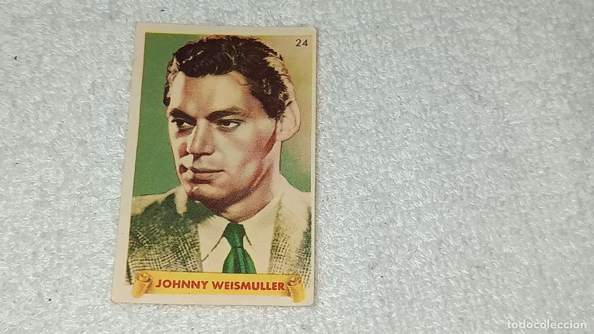 Coleccionismo cromos antiguos: CROMO N&ordm; 24 JOHNNY WEISMULLER ULTIMAS FOTOGRAFIAS DE LAS MAS FAMOSAS ESTRELLAS BRUGUERA A&Ntilde;OS 40