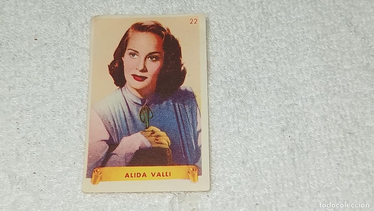Coleccionismo cromos antiguos: ANTIGUO CROMO N&ordm; 22 ALIDA VALLI ULTIMAS FOTOGRAFIAS DE LAS MAS FAMOSAS ESTRELLAS BRUGUERA A&Ntilde;OS 40