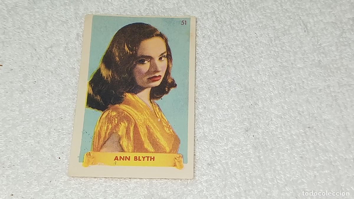 Coleccionismo cromos antiguos: ANTIGUO CROMO N&ordm; 51 ANN BLYTH ULTIMAS FOTOGRAFIAS DE LAS MAS FAMOSAS ESTRELLAS BRUGUERA A&Ntilde;OS 40