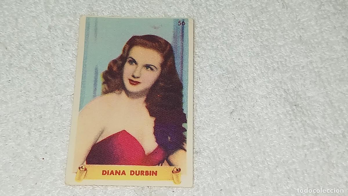 Coleccionismo cromos antiguos: ANTIGUO CROMO N&ordm; 56 DIANA DURBIN ULTIMAS FOTOGRAFIAS DE LAS MAS FAMOSAS ESTRELLAS BRUGUERA A&Ntilde;OS 40