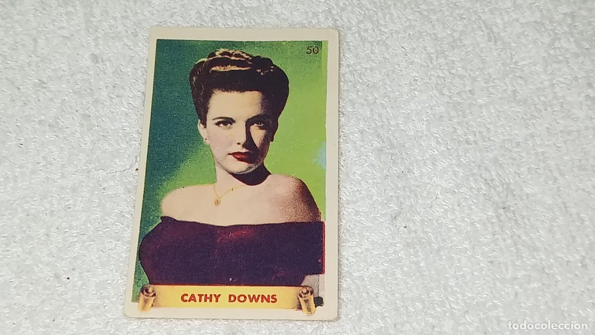 Coleccionismo cromos antiguos: ANTIGUO CROMO N&ordm; 50 CATHY DOWNS ULTIMAS FOTOGRAFIAS DE LAS MAS FAMOSAS ESTRELLAS BRUGUERA A&Ntilde;OS 40