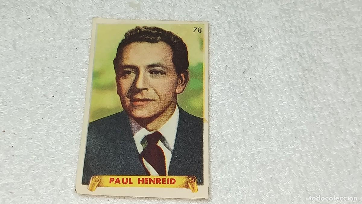 Coleccionismo cromos antiguos: ANTIGUO CROMO N&ordm; 78 PAUL HENREID ULTIMAS FOTOGRAFIAS DE LAS MAS FAMOSAS ESTRELLAS BRUGUERA A&Ntilde;OS 40