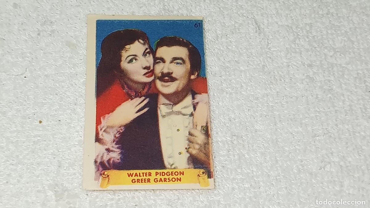 Coleccionismo cromos antiguos: CROMO N&ordm; 61 WALTER PIDGEON GREER ULTIMAS FOTOGRAFIAS DE LAS MAS FAMOSAS ESTRELLAS BRUGUERA A&Ntilde;OS 40
