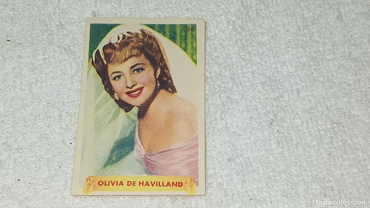 Coleccionismo cromos antiguos: CROMO N&ordm; 86 OLIVIA DE HAVILLAND ULTIMAS FOTOGRAFIAS DE LAS MAS FAMOSAS ESTRELLAS BRUGUERA A&Ntilde;OS 40