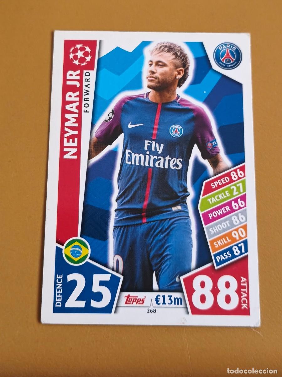 Coleccionismo cromos antiguos: neymar, champions league 2017 18. topps match attax