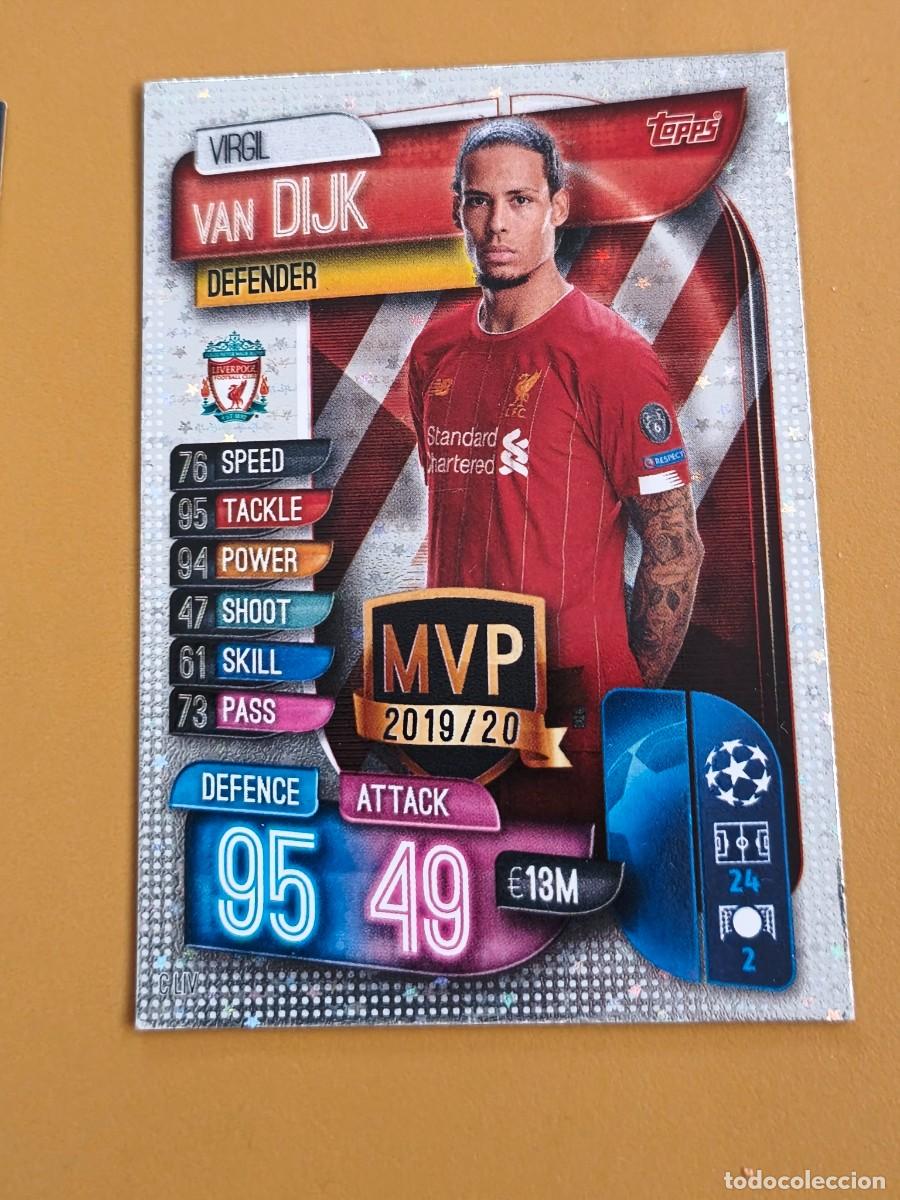 Coleccionismo cromos antiguos: van dijk, champions league 2019 20 topps match attax