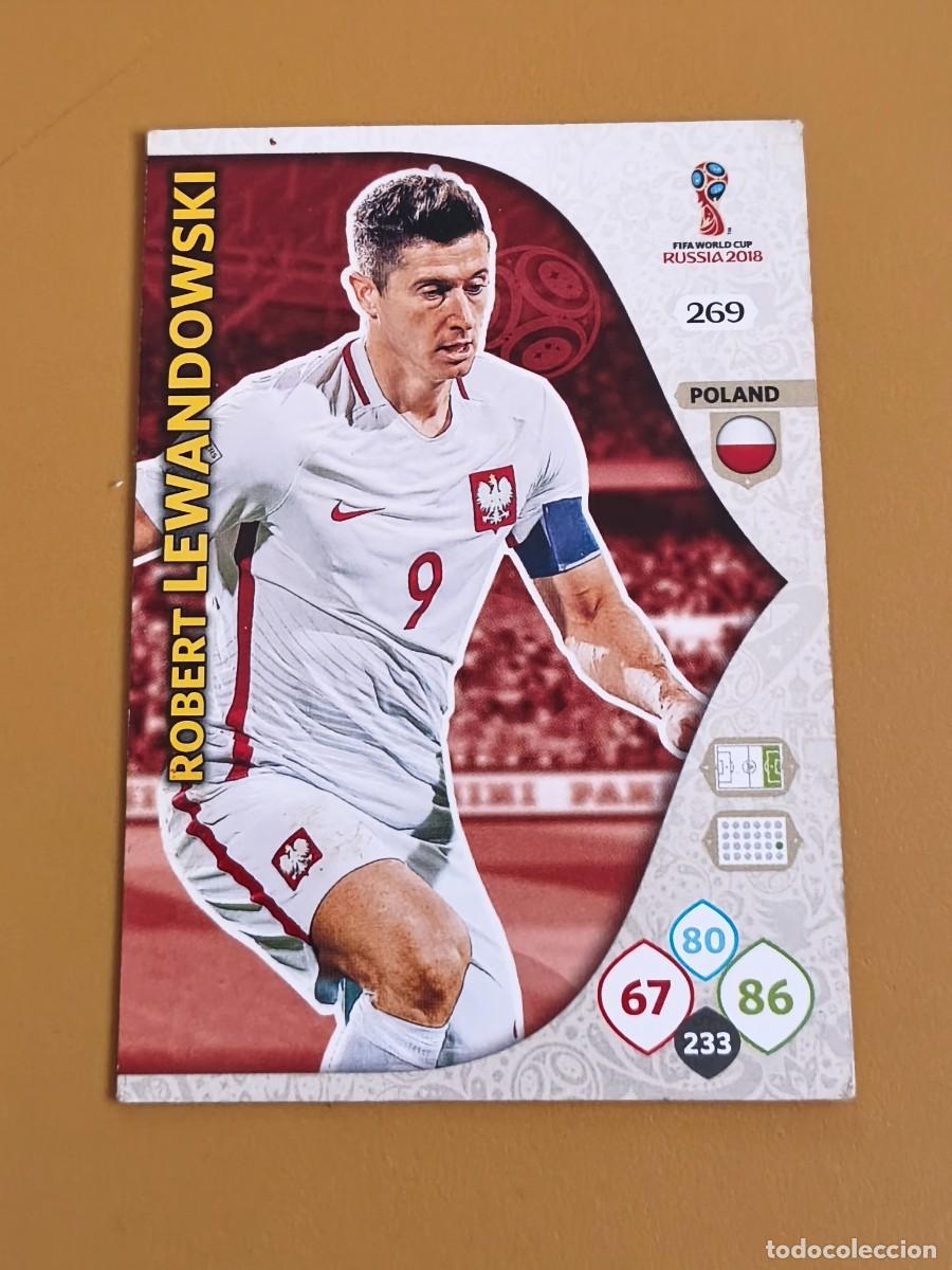 Coleccionismo cromos antiguos: lewandowski, rusia 2018 adrenalyn