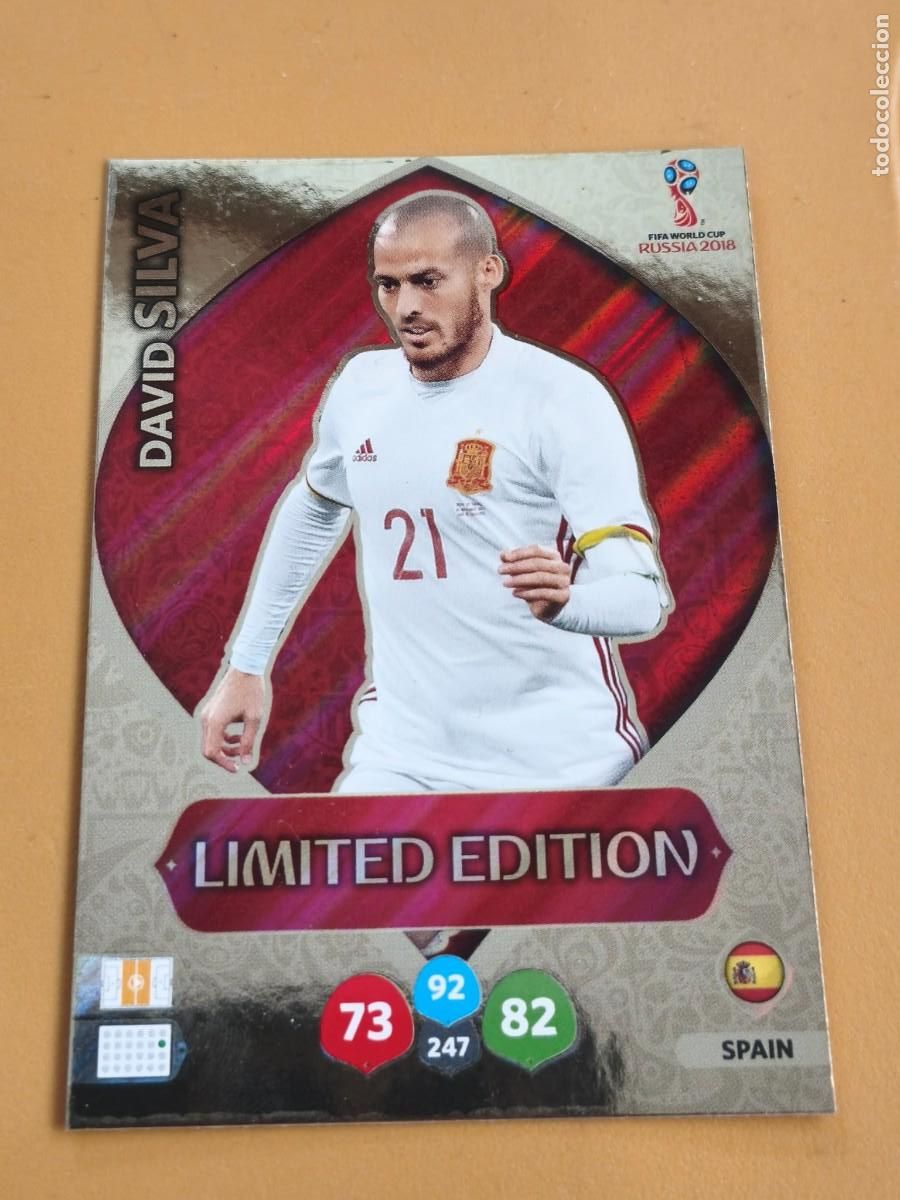 Coleccionismo cromos antiguos: david silva, rusia 2018 edicion limitada