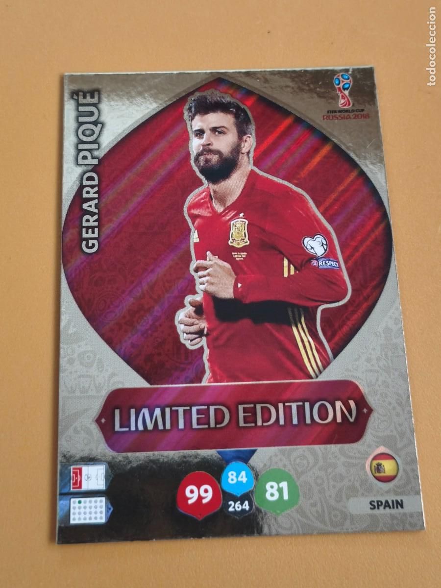 Coleccionismo cromos antiguos: pique, rusia 2018 edicion limitada