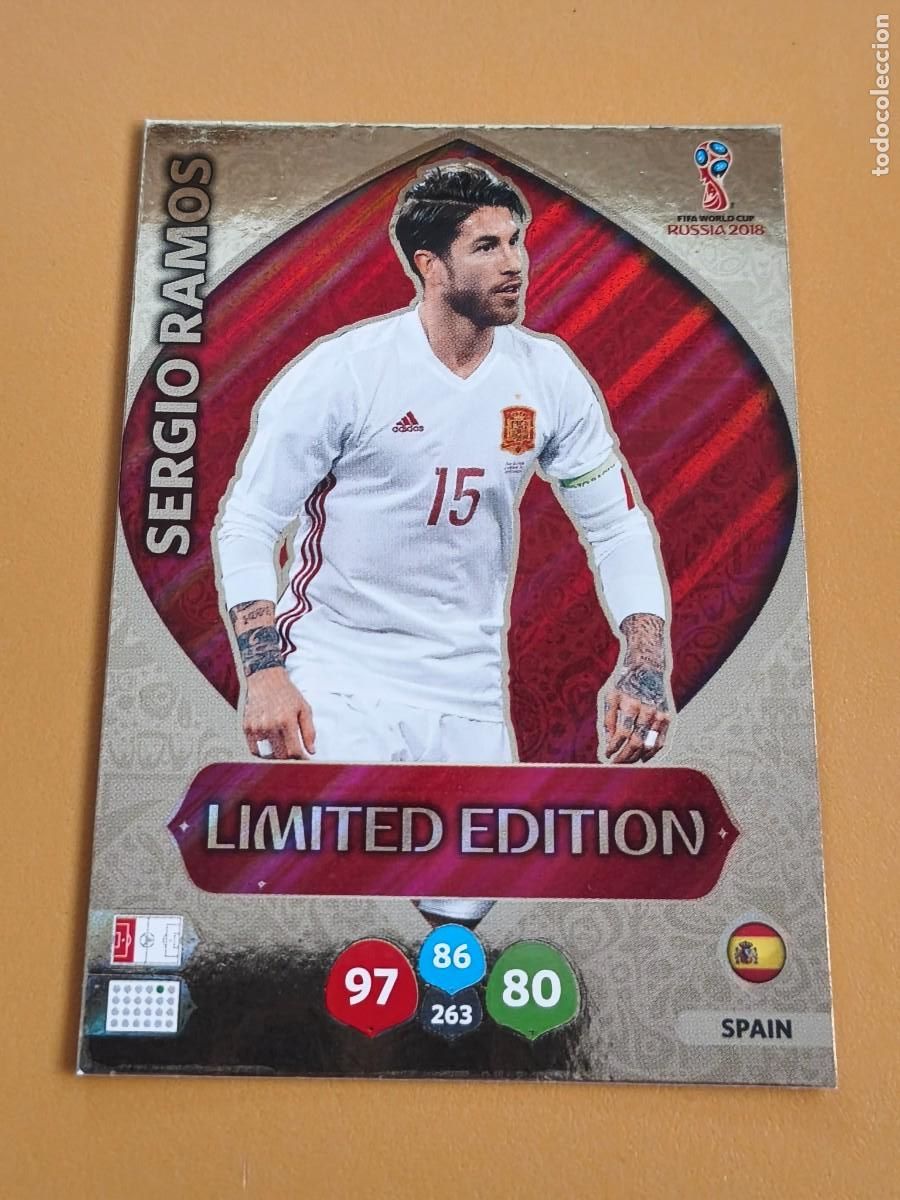 Coleccionismo cromos antiguos: sergio ramos, rusia 2018 edicion limitada - Foto 1