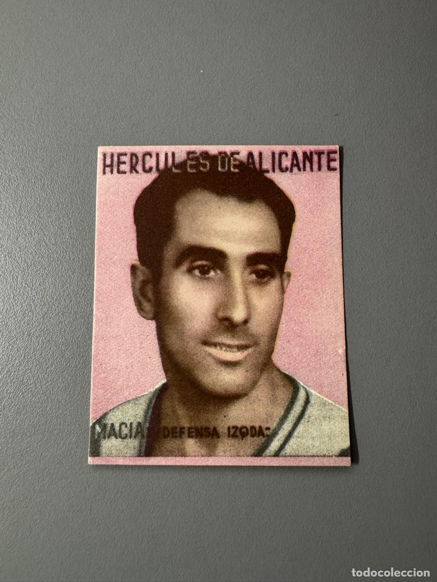 Coleccionismo cromos antiguos: CROMO MACIA ASES DEL FUTBOL FOTOCOLOR FHER 1943-44 HERCULES DE ALICANTE C.F.
