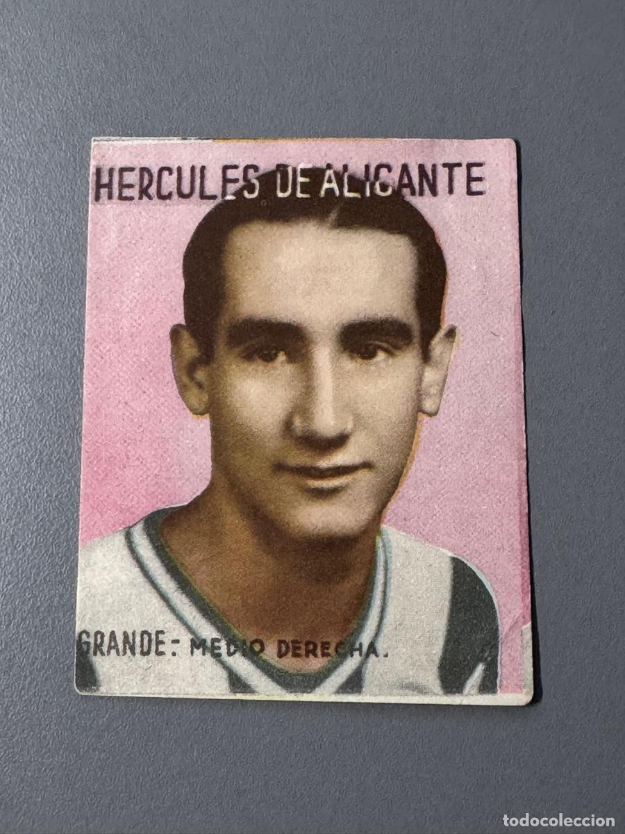 Coleccionismo cromos antiguos: CROMO GRANDE ASES DEL FUTBOL FOTOCOLOR FHER 1943-44 HERCULES DE ALICANTE C.F.