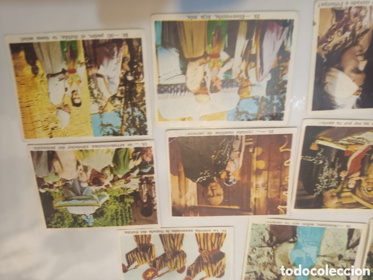 Coleccionismo cromos antiguos: Lote 11 cromos Simbad y la Princesa. - Foto 5