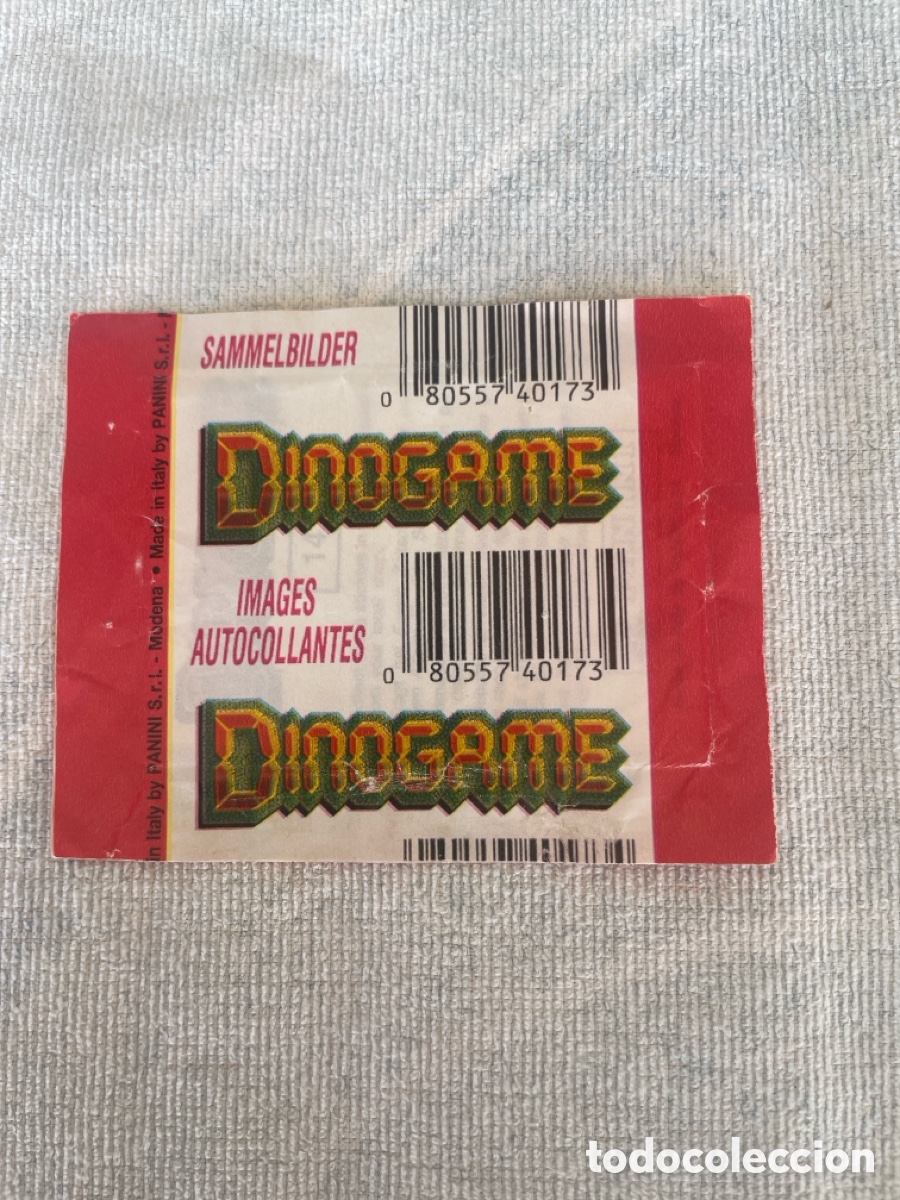 Coleccionismo cromos antiguos: Sobre de cromos sin abrir DINOGAME - Foto 2