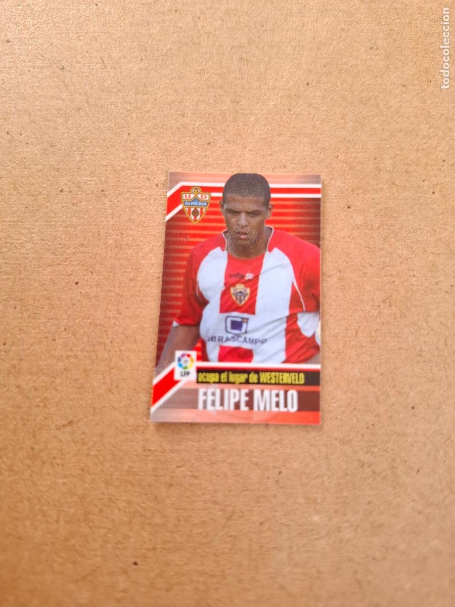Coleccionismo cromos antiguos: ESTE 2007 2008 07 08 &ndash; STAKS (ADHESIVO) FELIPE MELO &ndash; U.D. ALMER&Iacute;A ( NUNCA PEGADO )