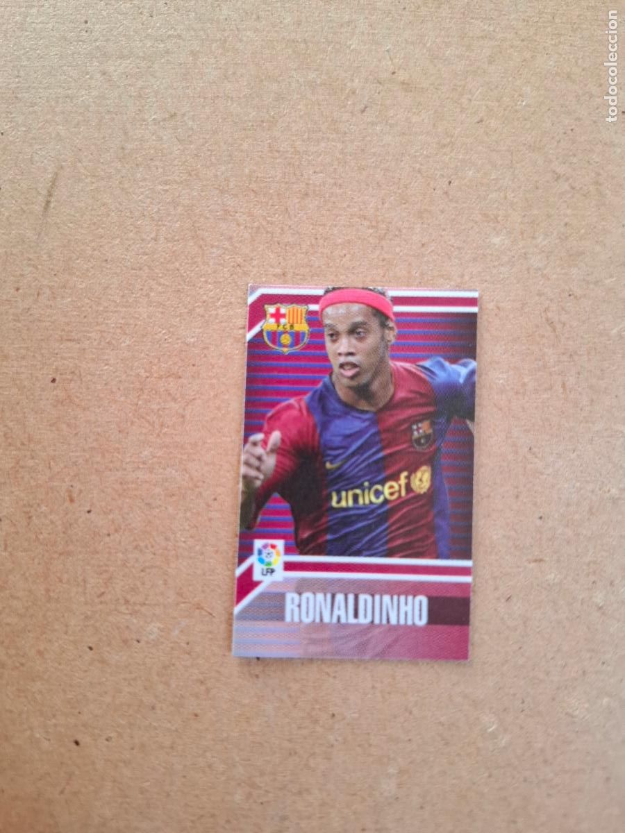 Coleccionismo cromos antiguos: ESTE 2007 2008 07 08 &ndash; STAKS (ADHESIVO) RONALDINHO - FC. BARCELONA ( NUNCA PEGADO )