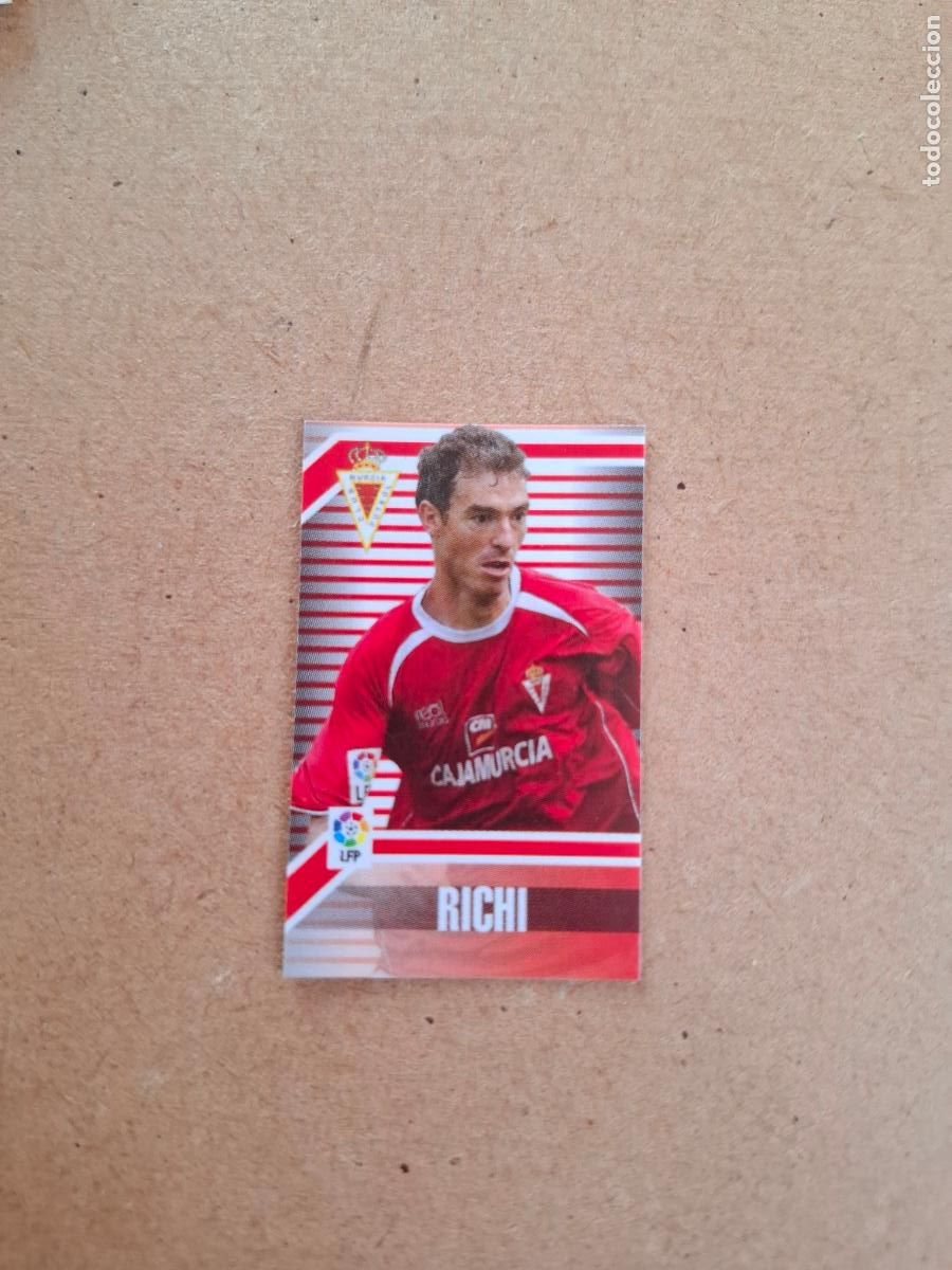 Coleccionismo cromos antiguos: ESTE 2007 2008 07 08 &ndash; STAKS (ADHESIVO) RICHI - REAL MURCIA ( NUNCA PEGADO )