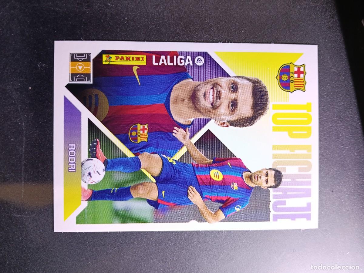 Coleccionismo cromos antiguos: CROMO RODRI 69 TOP FICHAJE 69 BARCELONA LIGA 2026 2027 26 27 ESTE PANINI NUNCA PEGADO