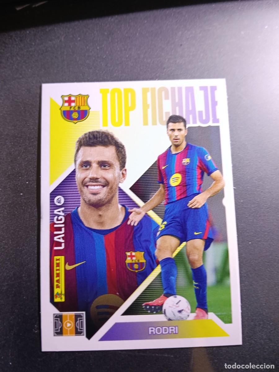 Coleccionismo cromos antiguos: CROMO RODRI 69 TOP FICHAJE 69 BARCELONA LIGA 2026 2027 26 27 ESTE PANINI NUNCA PEGADO