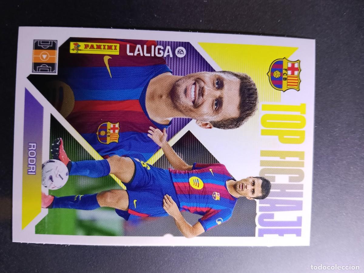 Coleccionismo cromos antiguos: CROMO RODRI 69 TOP FICHAJE 69 BARCELONA LIGA 2026 2027 26 27 ESTE PANINI NUNCA PEGADO