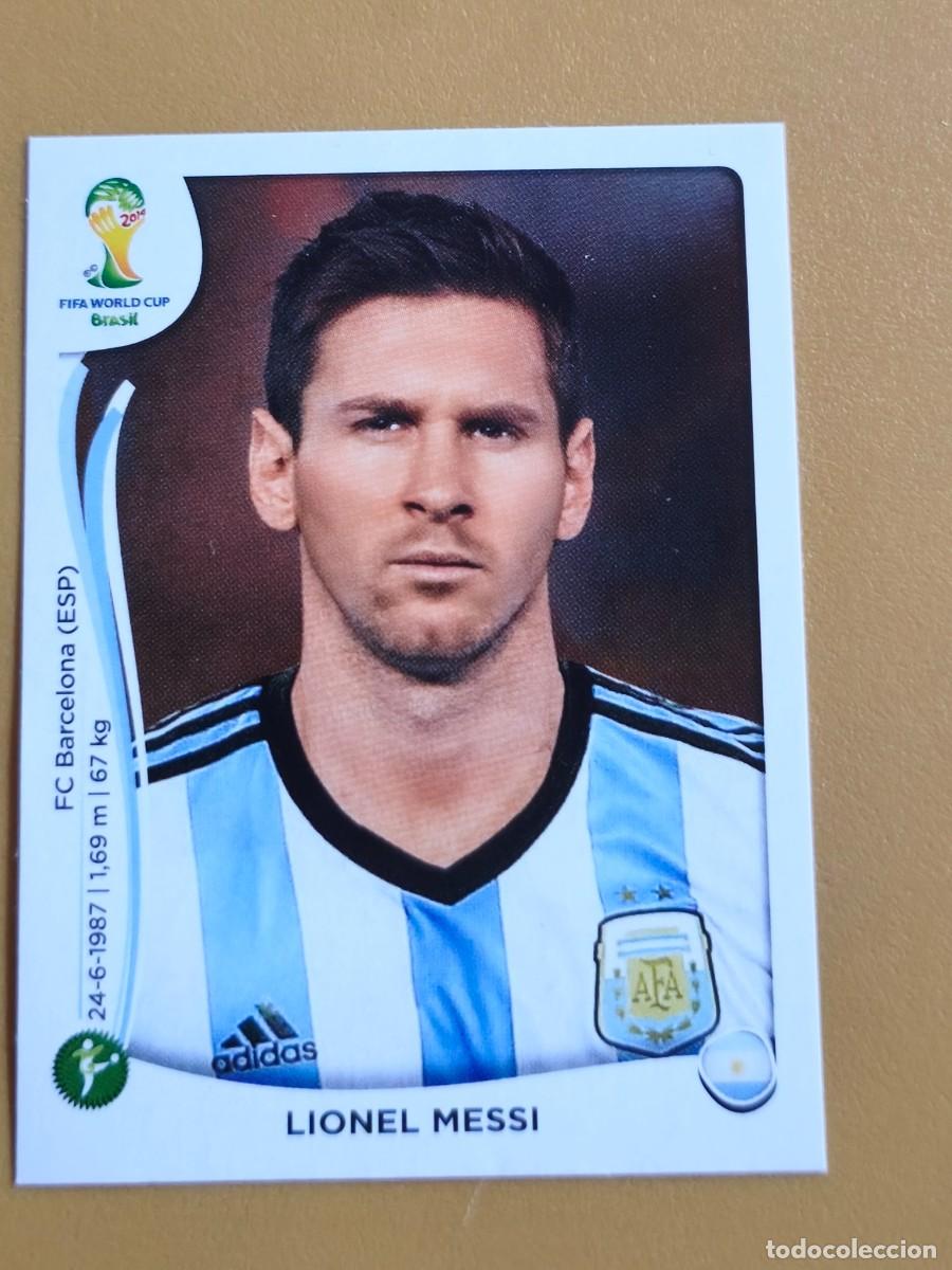 Coleccionismo cromos antiguos: messi, brasil 2014, fifa