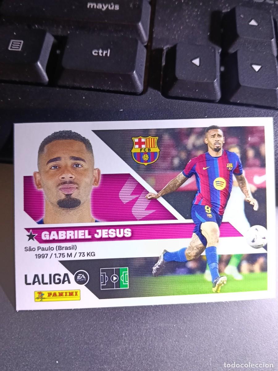 Coleccionismo cromos antiguos: CROMO GABRIEL JESUS 63 FICHAJE 63 &Uacute;LTIMOS FICHAJES 63 BARCELONA LIGA 2026 2027 26 27 ESTE PANINI