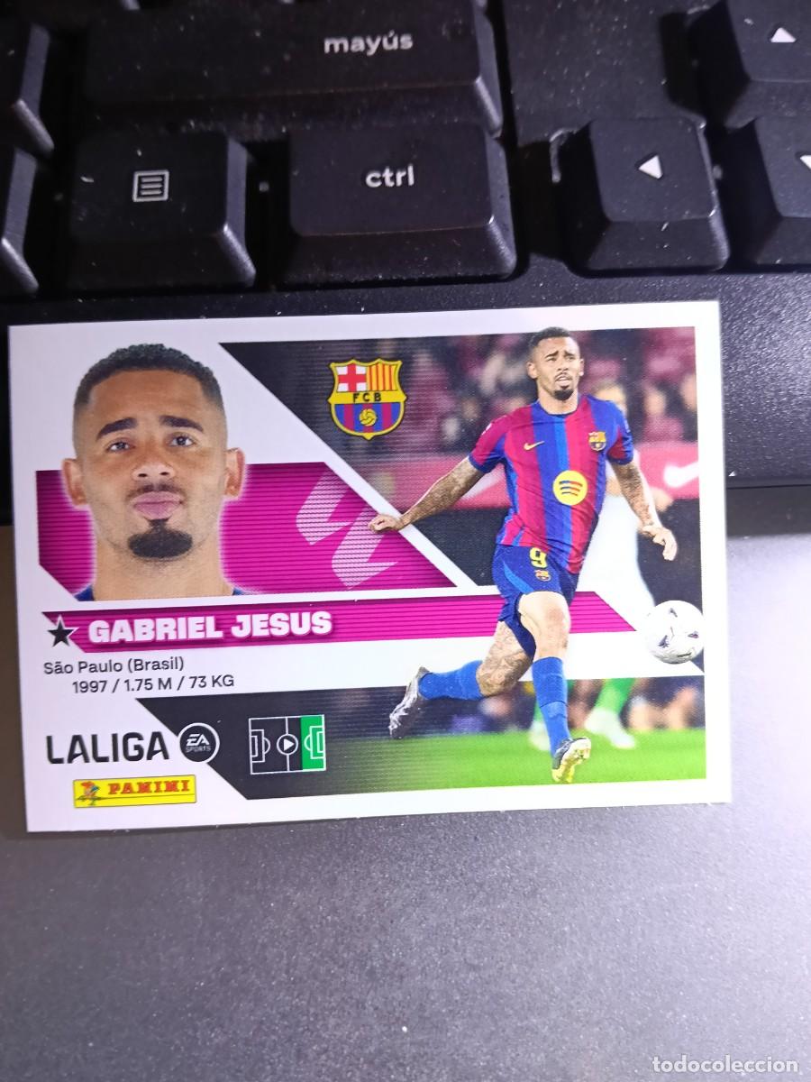 Coleccionismo cromos antiguos: CROMO GABRIEL JESUS 63 FICHAJE 63 &Uacute;LTIMOS FICHAJES 63 BARCELONA LIGA 2026 2027 26 27 ESTE PANINI
