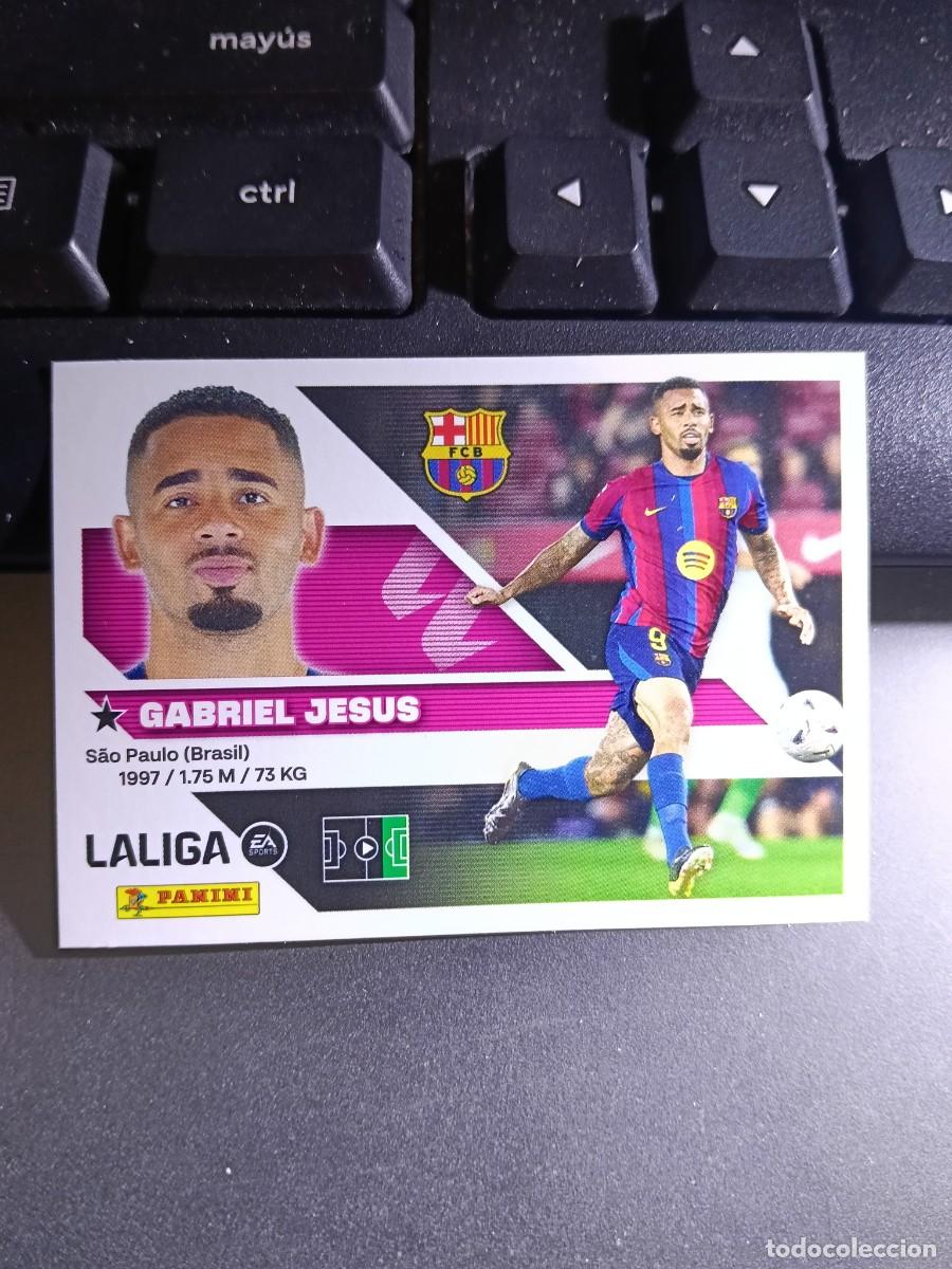 Coleccionismo cromos antiguos: CROMO GABRIEL JESUS 63 FICHAJE 63 &Uacute;LTIMOS FICHAJES 63 BARCELONA LIGA 2026 2027 26 27 ESTE PANINI