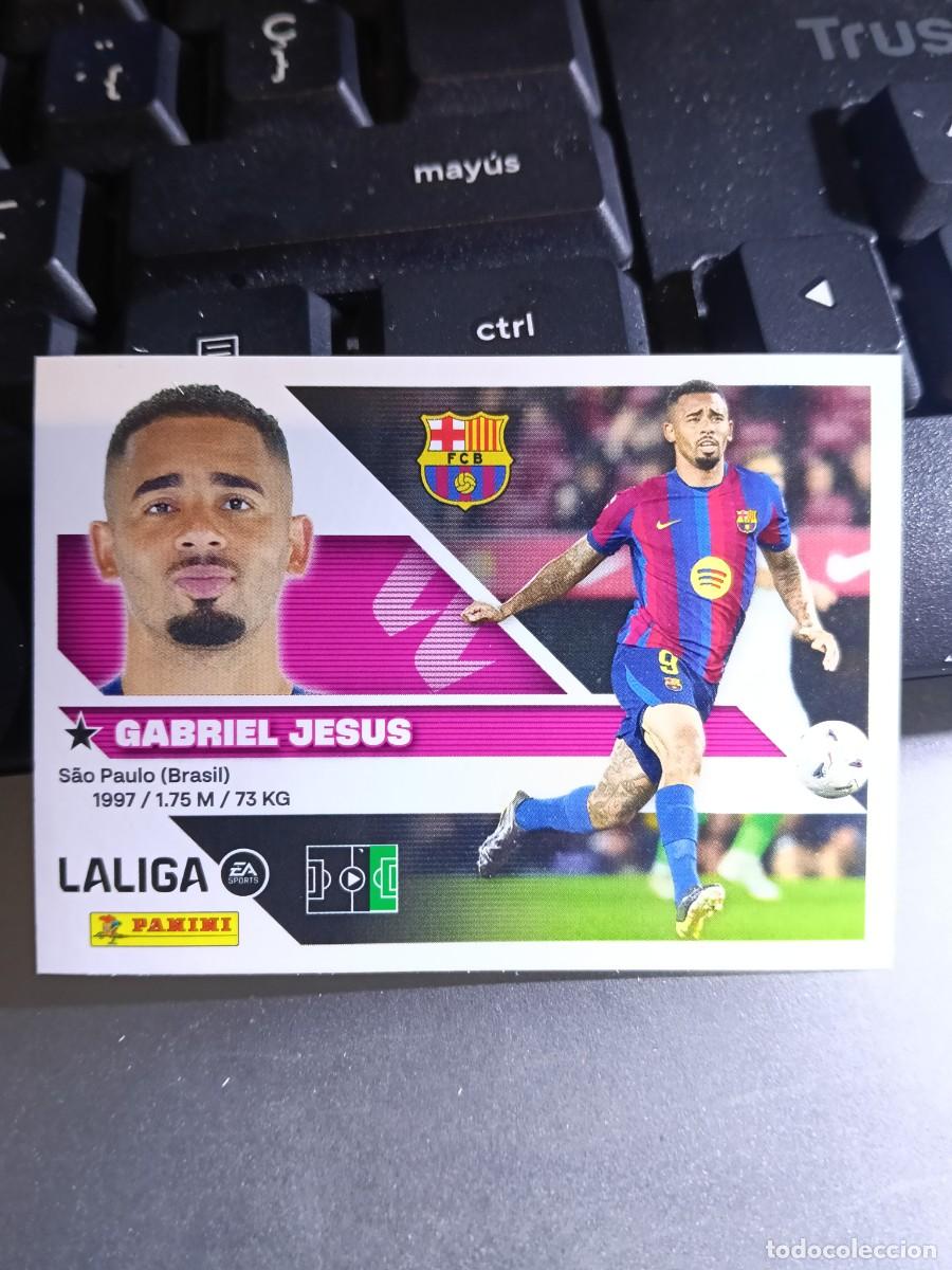 Coleccionismo cromos antiguos: CROMO GABRIEL JESUS 63 FICHAJE 63 &Uacute;LTIMOS FICHAJES 63 BARCELONA LIGA 2026 2027 26 27 ESTE PANINI