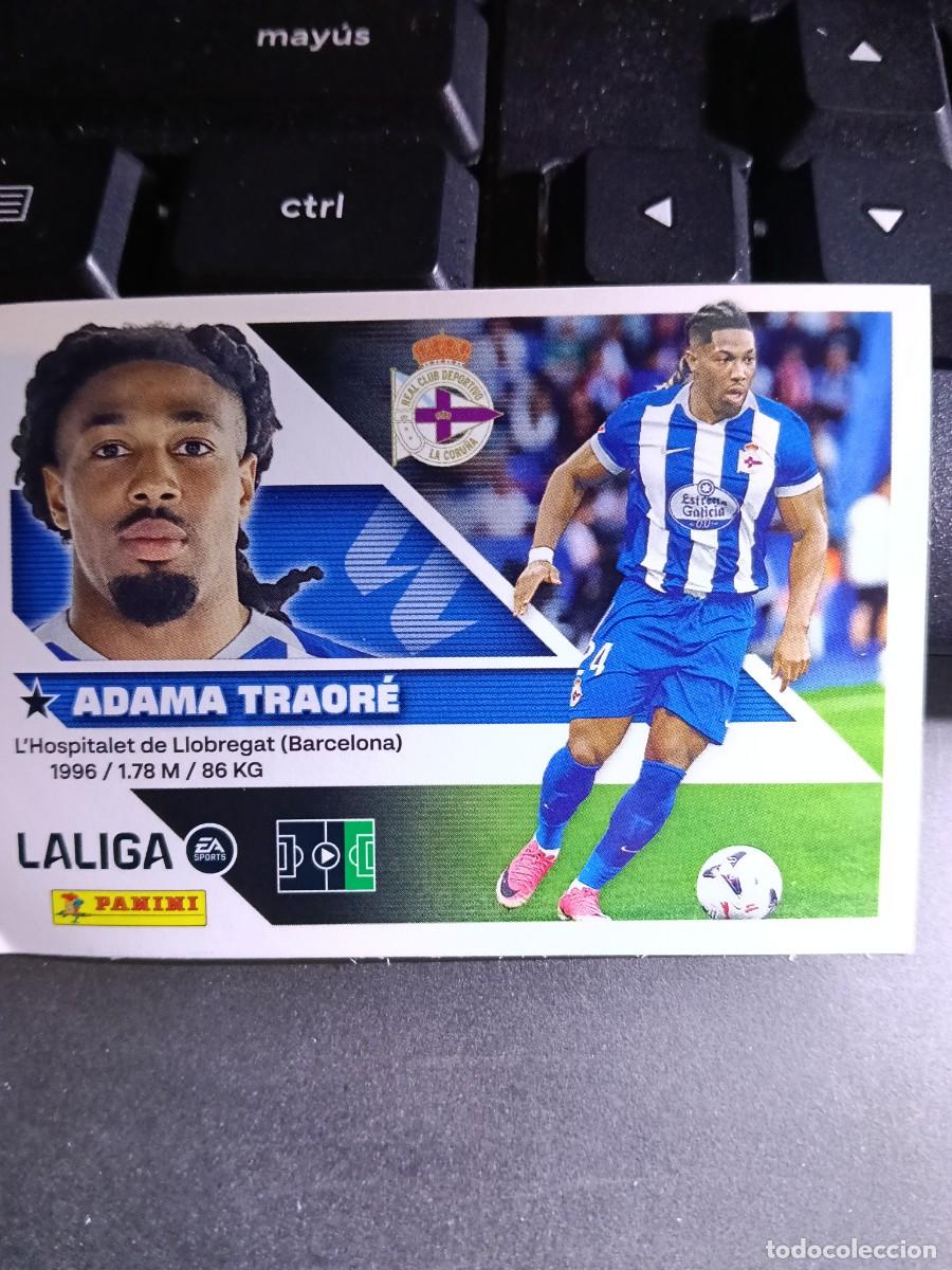 Coleccionismo cromos antiguos: CROMO ADAMA TRAORE 62 FICHAJE 62 &Uacute;LTIMOS FICHAJES 62 DEPORTIVO DE CORU&Ntilde;A 2026 2027 26 27 ESTE PANINI