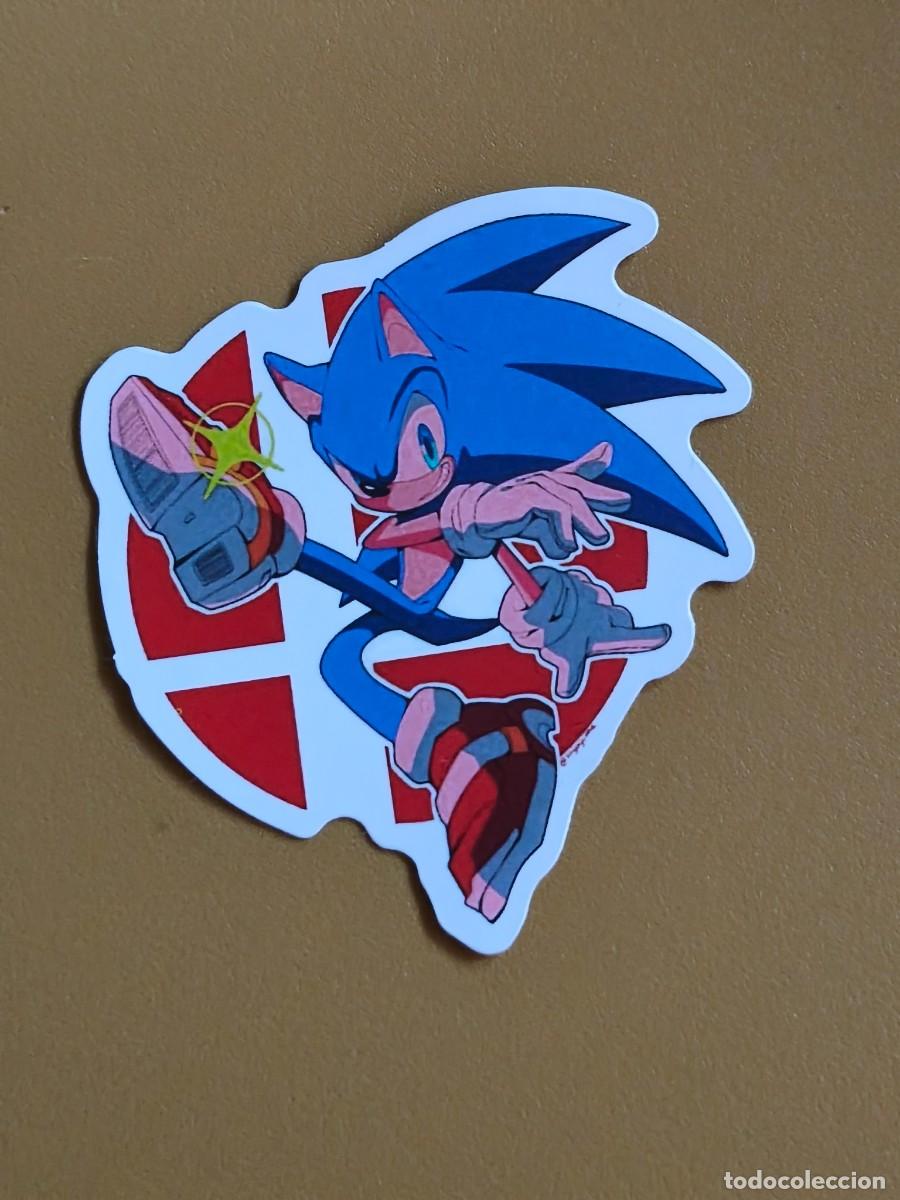 Coleccionismo cromos antiguos: pegatina, sonic the hedgehog. video juego sega