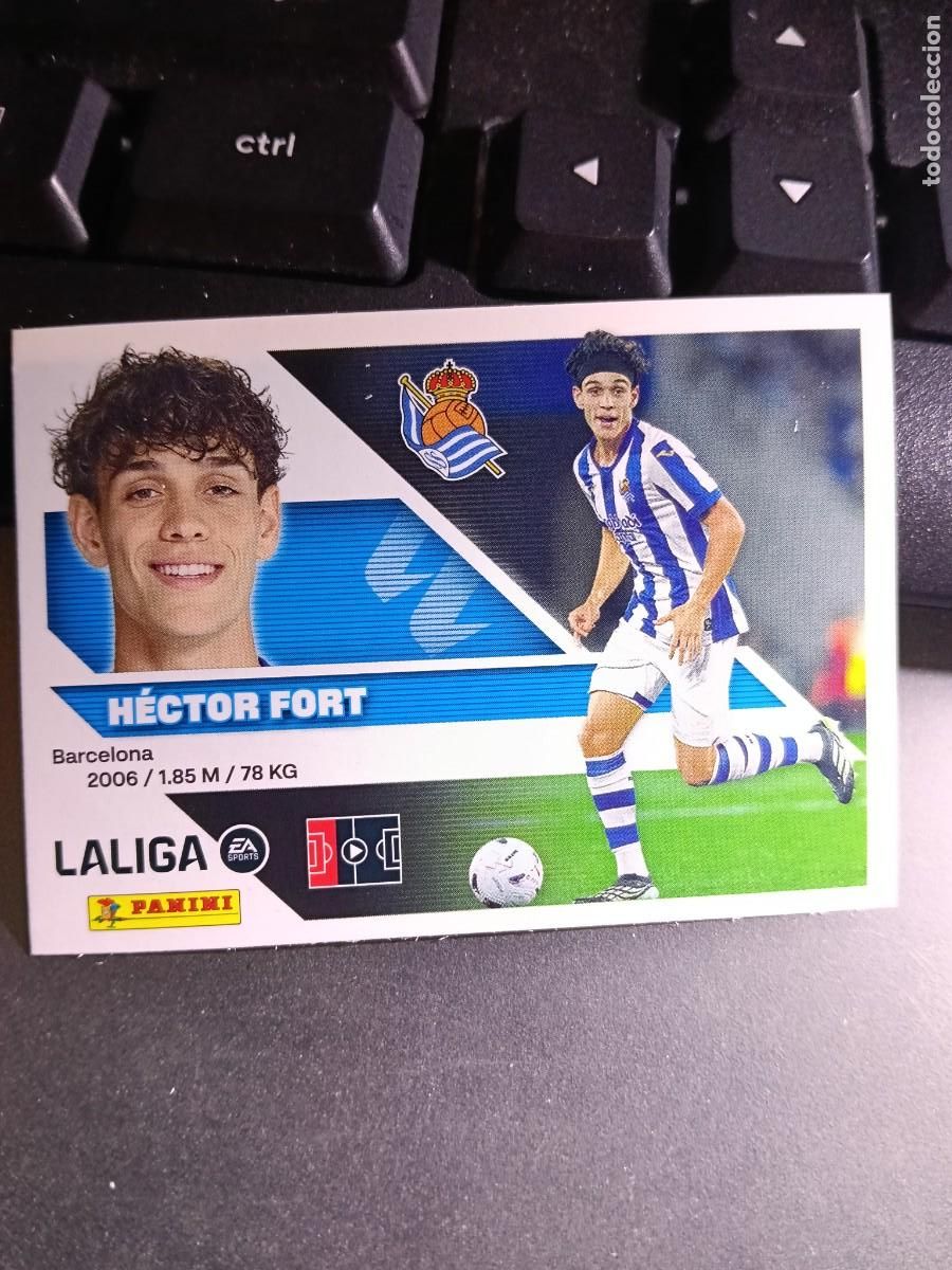 Coleccionismo cromos antiguos: CROMO HECTOR FORT 59 FICHAJE 59 &Uacute;LTIMOS FICHAJES 59 REAL SOCIEDAD LIGA 2026 2027 26 27 ESTE PANINI
