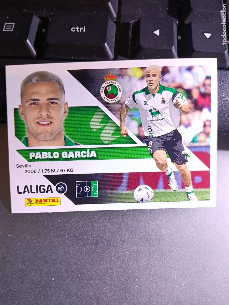 Coleccionismo cromos antiguos: CROMO PABLO GARC&Iacute;A 56 FICHAJE 56 &Uacute;LTIMOS FICHAJES 56 RACING SANTANDER 2026 2027 26 27 ESTE PANINI