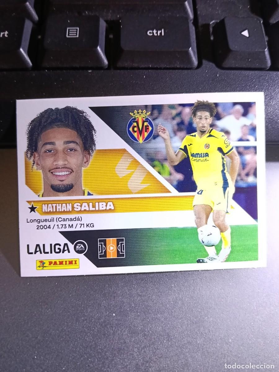 Coleccionismo cromos antiguos: CROMO SALIBA 51 FICHAJE 51 &Uacute;LTIMOS FICHAJES 51 VILLARREAL LIGA 2026 2027 26 27 ESTE PANINI NUNCA PEG