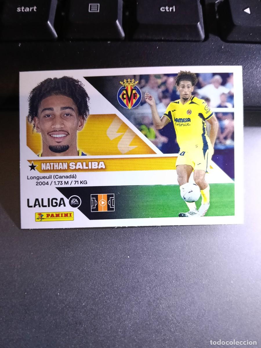 Coleccionismo cromos antiguos: CROMO SALIBA 51 FICHAJE 51 &Uacute;LTIMOS FICHAJES 51 VILLARREAL LIGA 2026 2027 26 27 ESTE PANINI NUNCA PEG