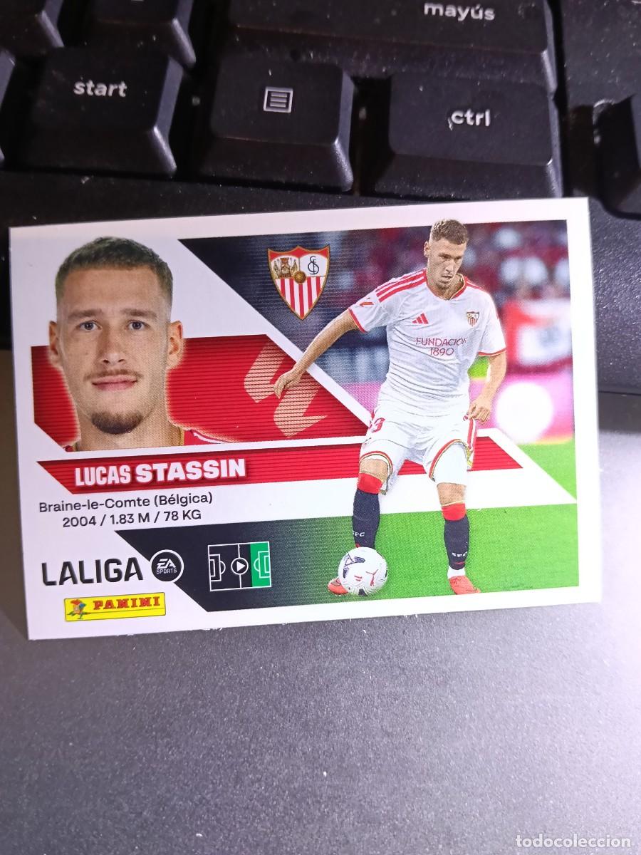 Coleccionismo cromos antiguos: CROMO STASSIN 48 FICHAJE 48 &Uacute;LTIMOS FICHAJES 48 SEVILLA LIGA 2026 2027 26 27 ESTE PANINI NUNCA PEGAD
