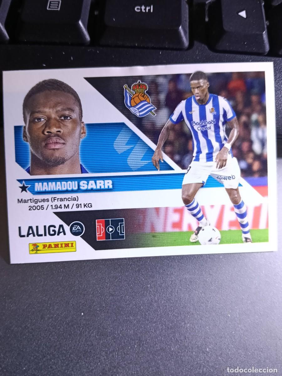 Coleccionismo cromos antiguos: CROMO SARR 43 FICHAJE 43 &Uacute;LTIMOS FICHAJES 43 REAL SOCIEDAD LIGA 2026 2027 26 27 ESTE PANINI NUNCA PE