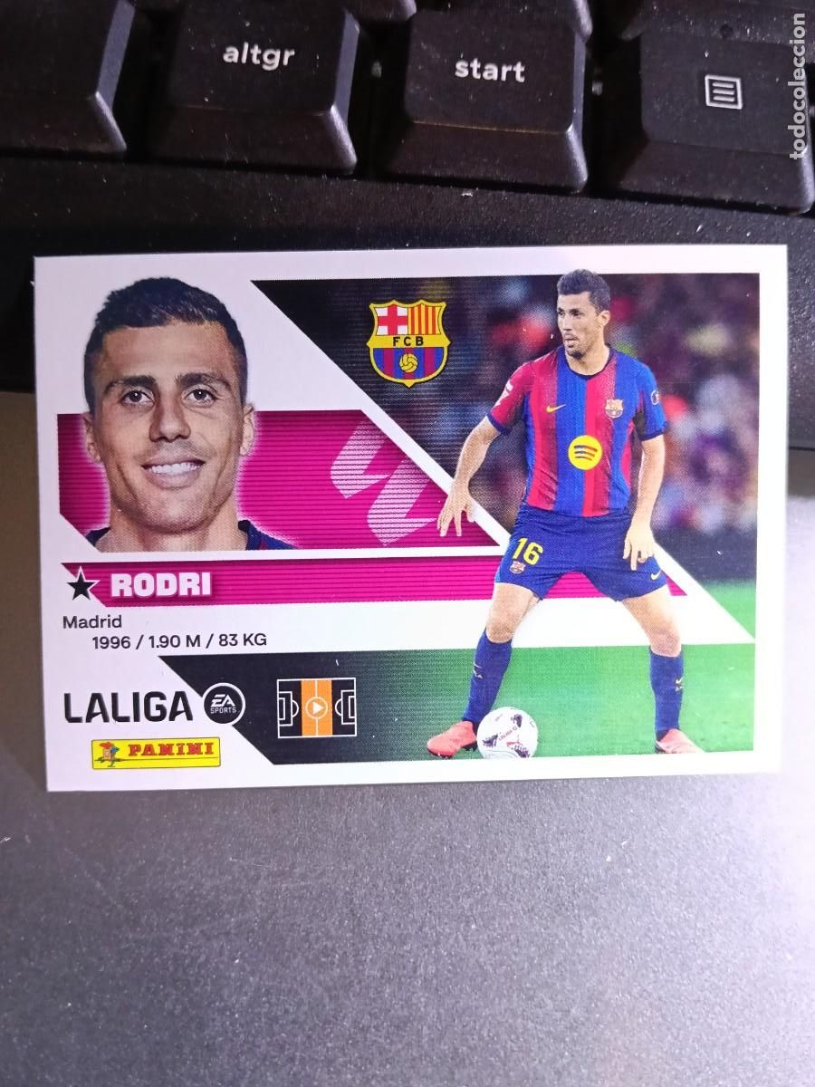 Coleccionismo cromos antiguos: CROMO RODRI 40 FICHAJE 40 &Uacute;LTIMOS FICHAJES 40 BARCELONA LIGA 2026 2027 26 27 ESTE PANINI NUNCA PEGAD