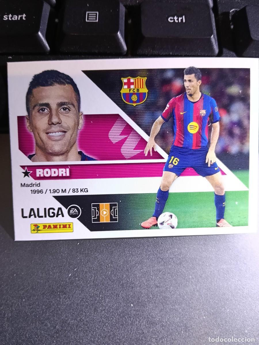 Coleccionismo cromos antiguos: CROMO RODRI 40 FICHAJE 40 &Uacute;LTIMOS FICHAJES 40 BARCELONA LIGA 2026 2027 26 27 ESTE PANINI NUNCA PEGAD