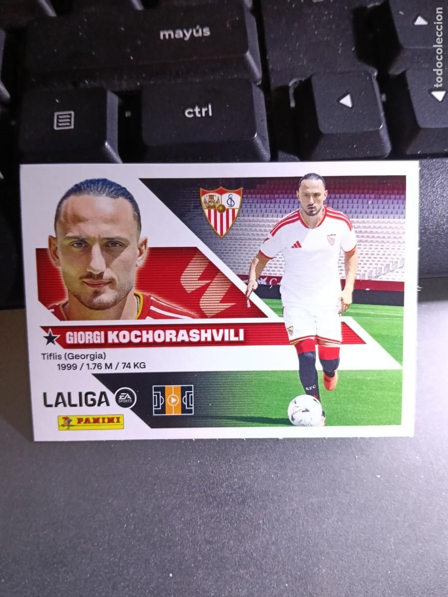 Coleccionismo cromos antiguos: CROMO KOCHORASHVILI 36 FICHAJE 36 &Uacute;LTIMOS FICHAJES 36 SEVILLA LIGA 2026 2027 26 27 ESTE PANINI NUNC